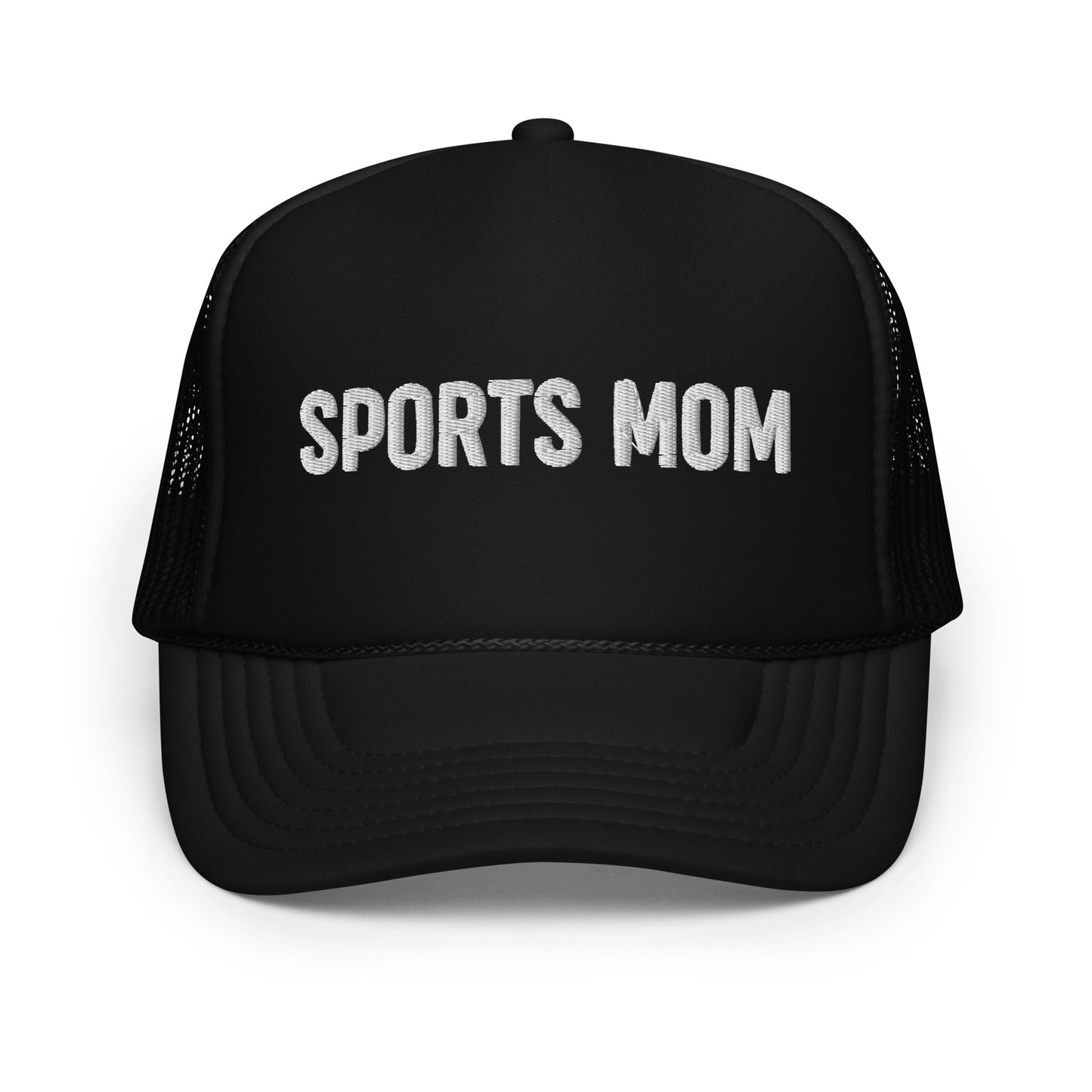 Sports Mom Trucker Hat Black