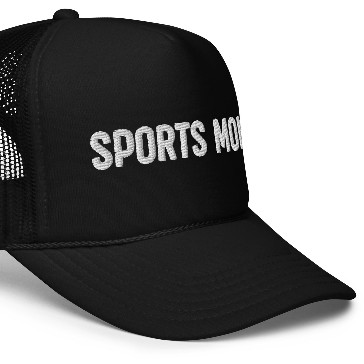 Sports Mom Trucker Hat Black