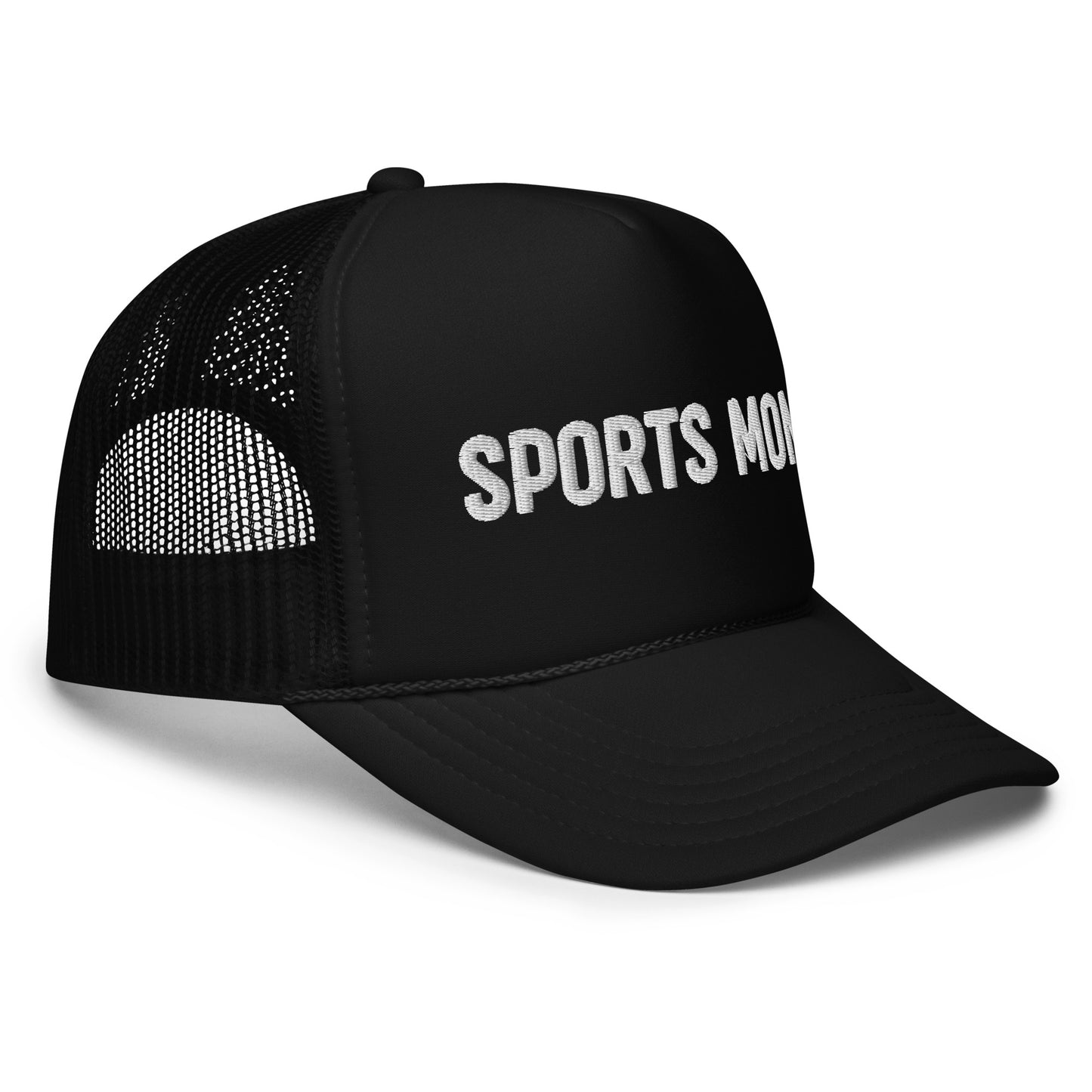 Sports Mom Trucker Hat Black