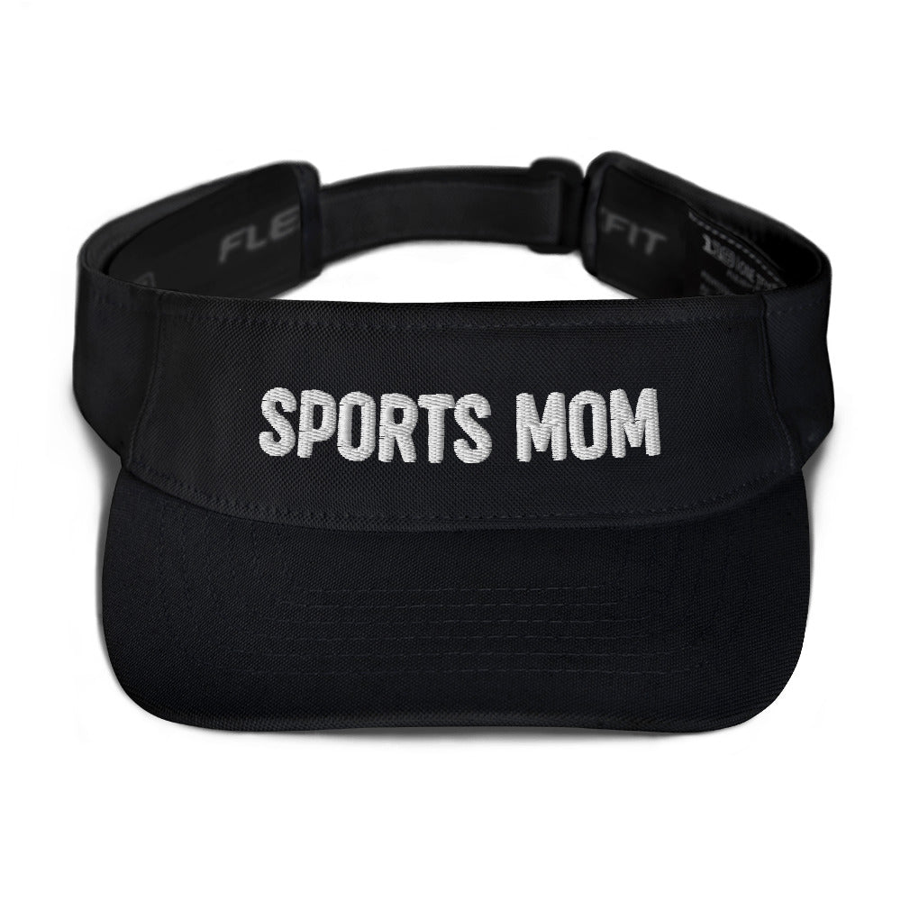 Sports Mom Visor Black